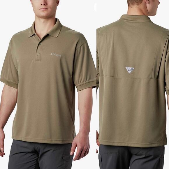 COLUMBIA • PFG Perfect Cast Polo Shirt Sage - Picture 1 of 8